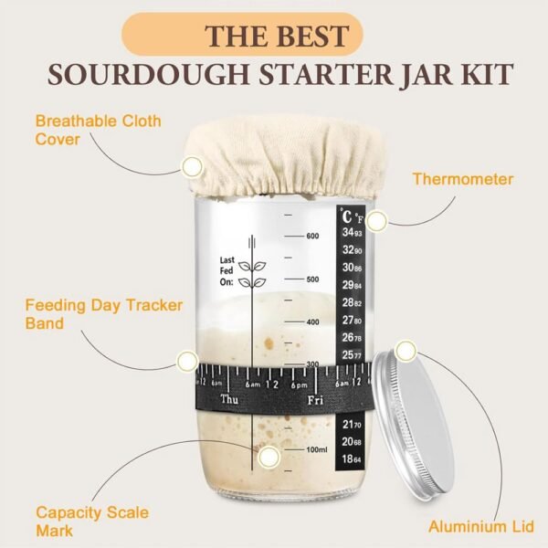 Sourdough Starter Jar Set